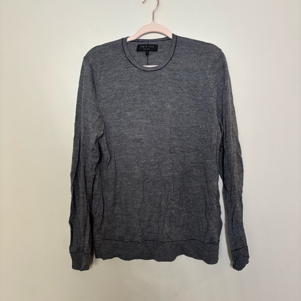 rag & bone Charcoal Crewneck wool Sweater